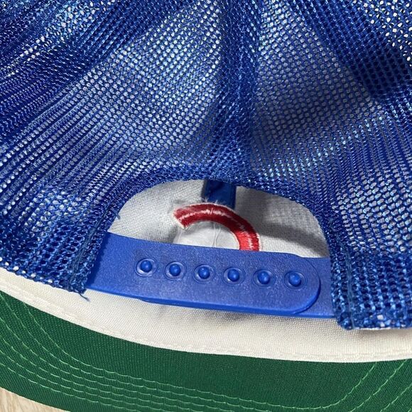 Vintage Gross Cap Chicago Cubs Snapback Hat MLB Baseball Blue Red Cap‎ - Picture 2 of 8